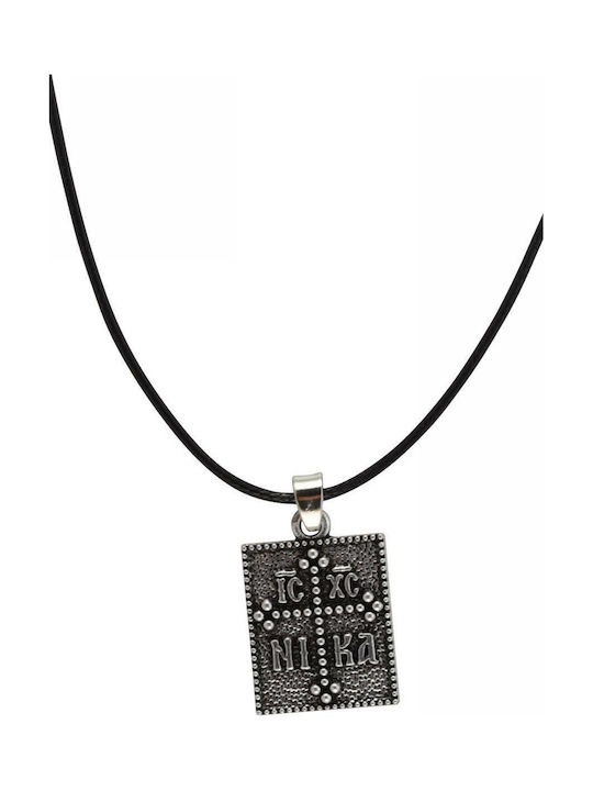 Necklace Constantine Amulet from Silver Black