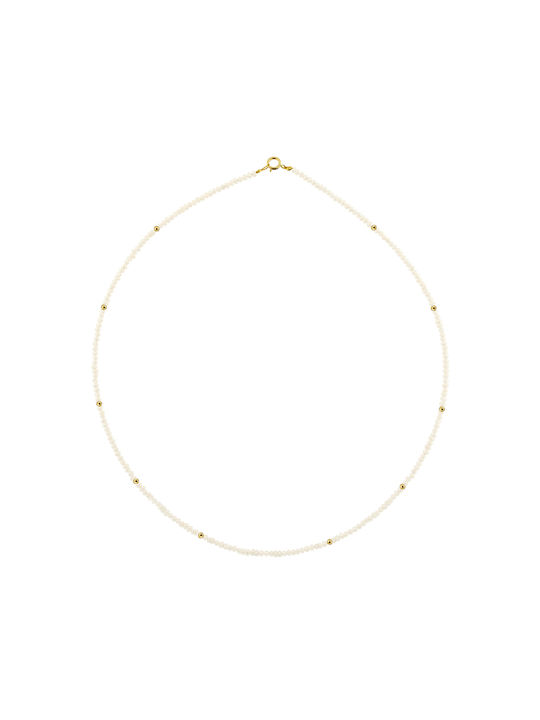 Necklace from Gold 14K with Pearls