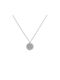 Necklace Constantine Amulet from White Gold 14K with Zircon