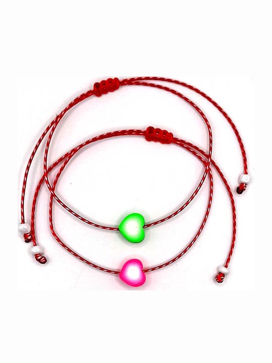 Athinodorou Handmade Damen Set Armbänder Martakia mit Design Herz aus Kabel