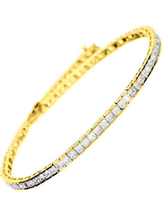 Bracelet Riviera made of Gold 14K with Zircon