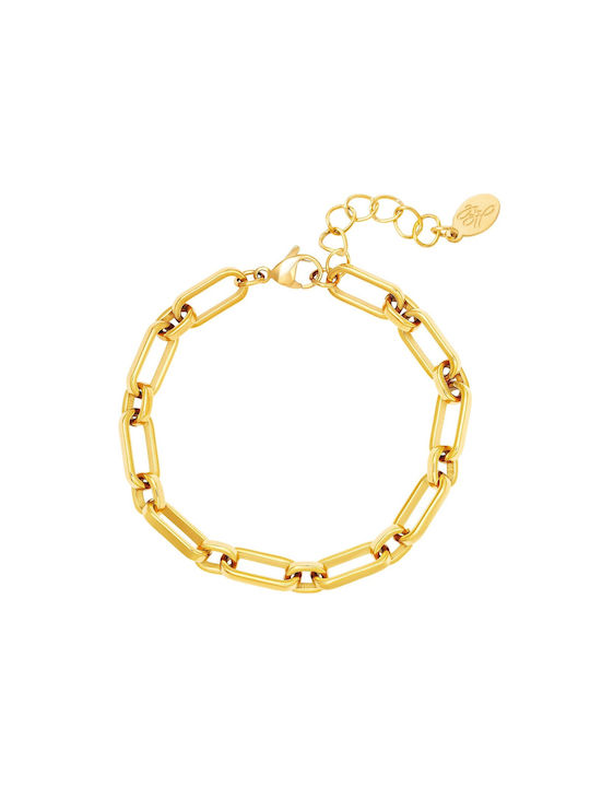 Bracelet made of Steel Gold Plated