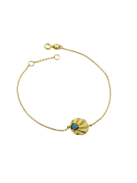 Bracelet Chain made of Gold 14K with Zircon