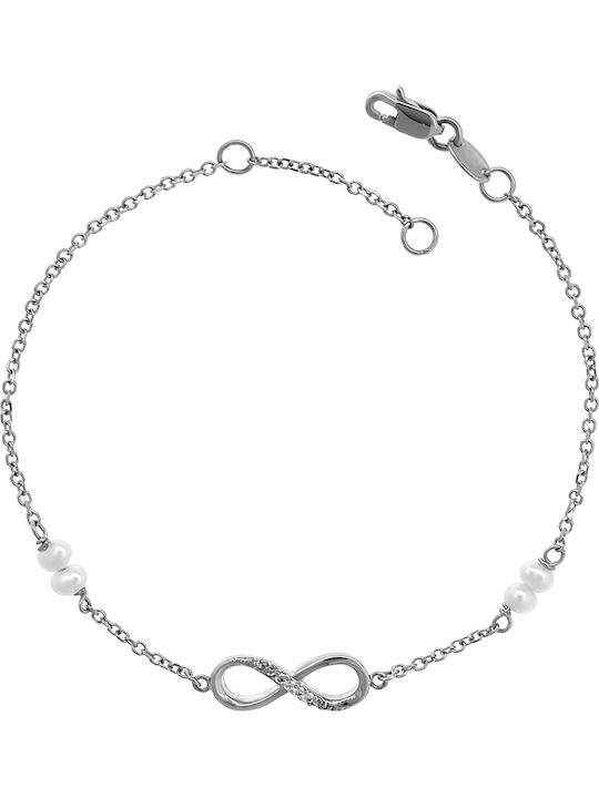 Bracelet Chain made of White Gold 14K