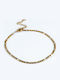 Cuoro Cuoro Gold Plated Steel Anklet