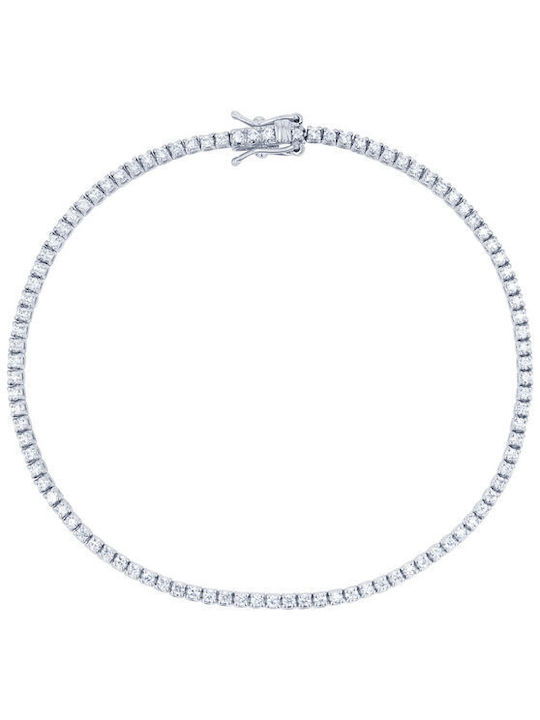 Bracelet Riviera made of White Gold 18K with Diamond