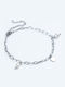 Cuoro Stahl Fußarmband mit Perlen