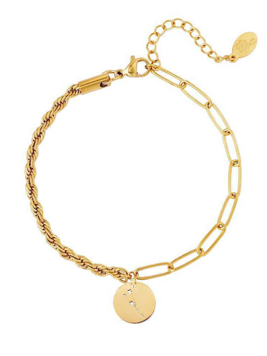 Georgiadis Accessories Bracelet Chain made of Steel Gold Plated