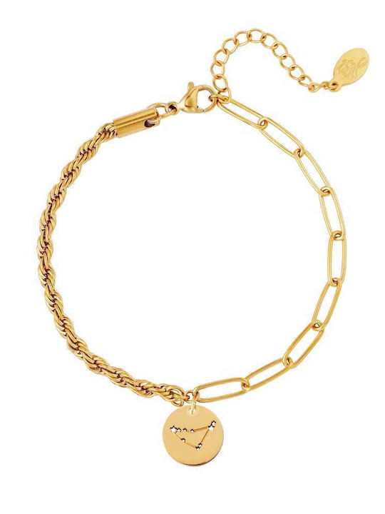 Georgiadis Accessories Дамско Гривна Верига от Стомана Златно