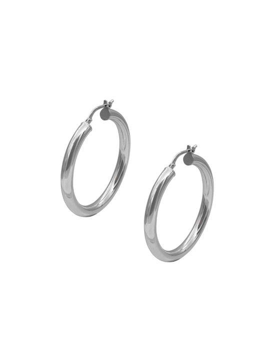 Earrings Hoops made of Silver