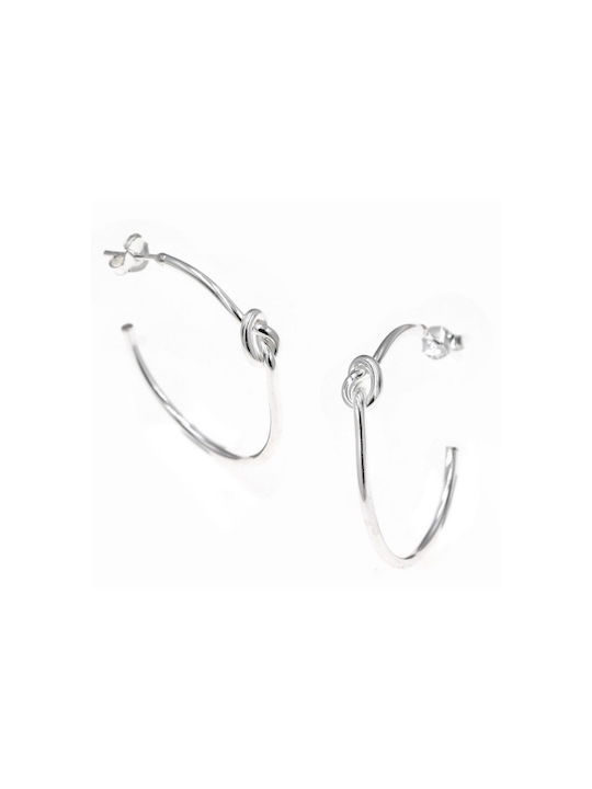 Earrings Hoops made of Silver