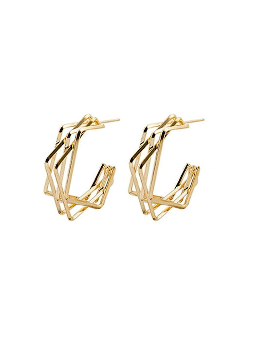 Earrings Hoops Gold Plated