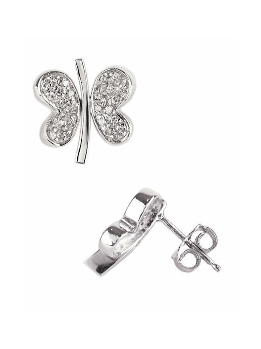 Earrings made of Platinum with Stones