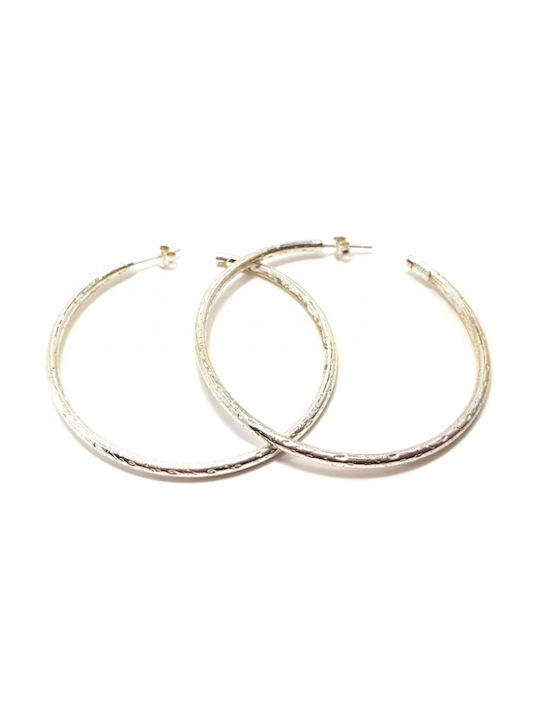 Earrings Hoops made of Silver