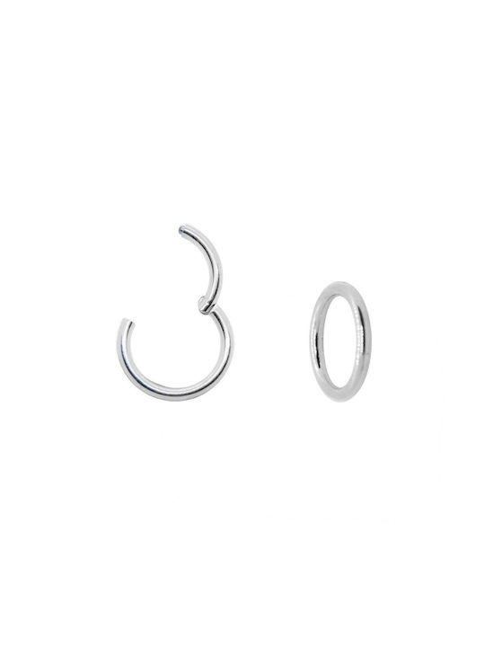 Clicker 1.2mm Single Earring Hoop made of Steel Gold Plated