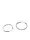 Kosmima1 Earrings Hoops made of White Gold