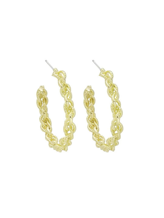 Earrings Hoops Gold Plated