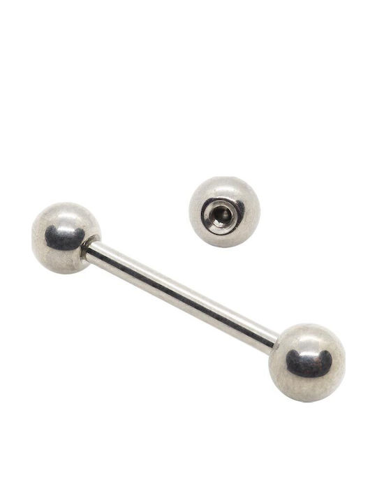Piercing.gr Σκουλαρίκι Μπάρα από Τιτάνιο Ασημί