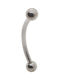 Piercing.gr Титан Вежди Барче 1.2мм Сребърно