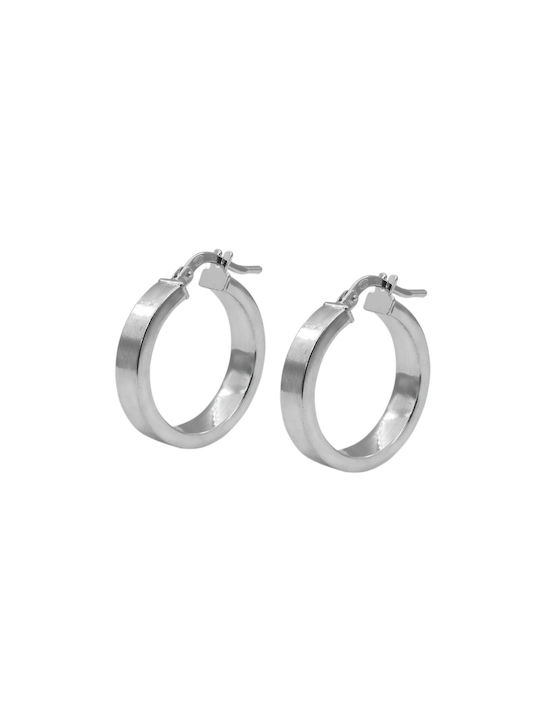 Earrings Hoops made of Silver