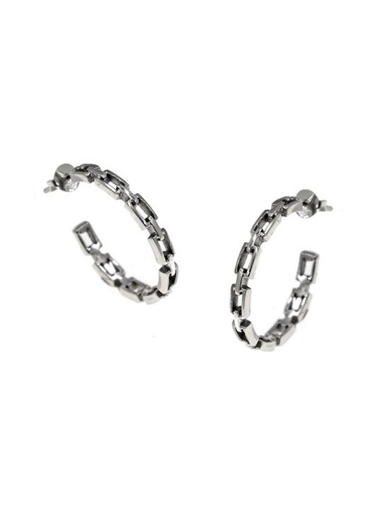 Earrings Hoops made of Silver