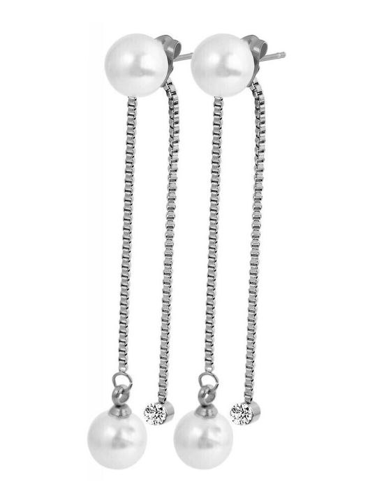 Akzent Steel Dangle Earrings