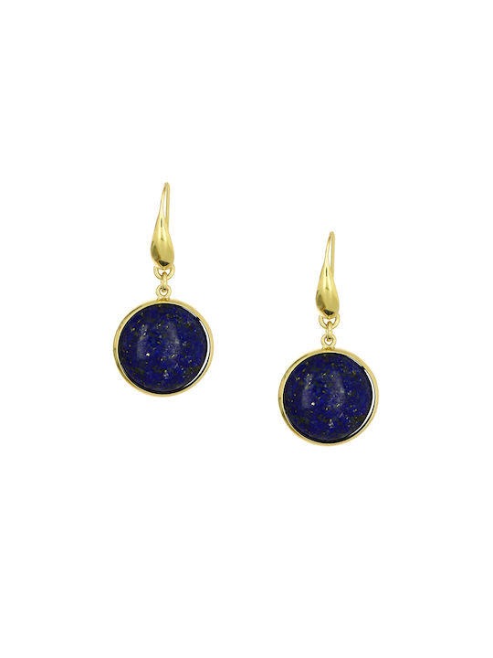 Lapis Lazuli Earrings made of Gold 18K with Stones