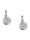 Earrings Pendants made of Platinum with Diamond