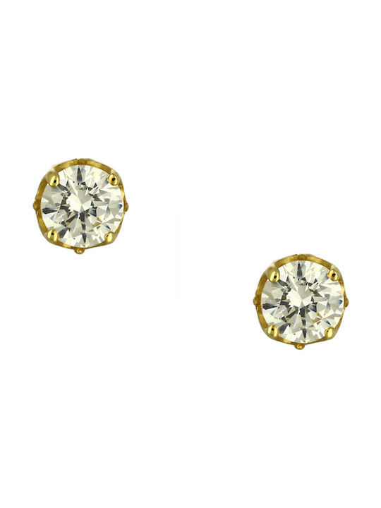 Earrings made of Gold 14K with Stones