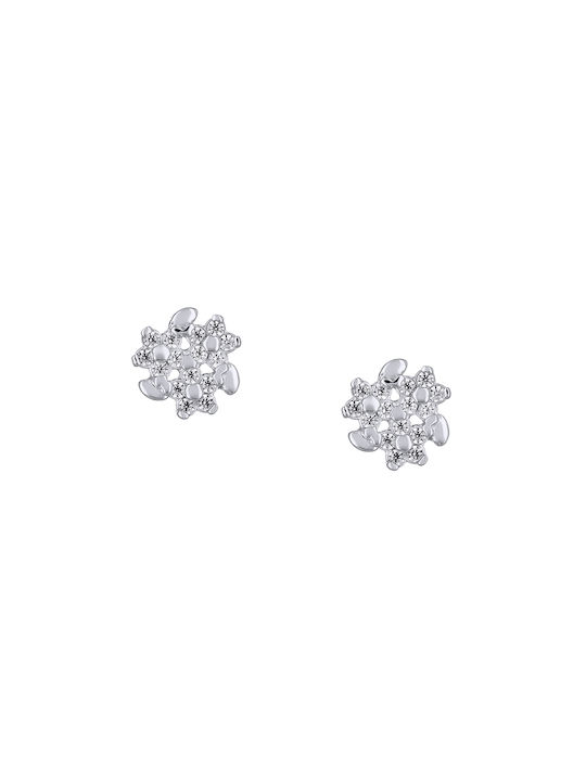 Earrings made of Platinum with Stones