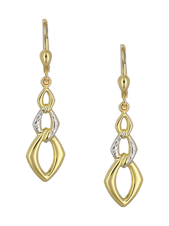 Earrings Dangling made of Gold 14K