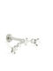 Barbell Piercing aus Weißgold 9K 2mm