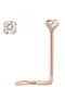 Nasenpiercing aus 14K Rosa Gold