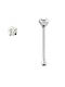 Nose Bar Earring in 14K Platinum