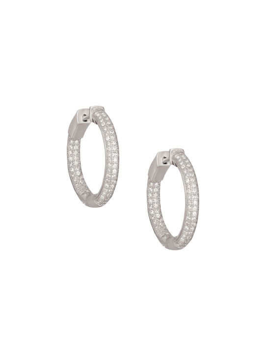 Earrings Hoops made of Silver