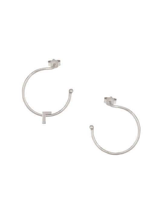 Earrings Hoops made of Silver