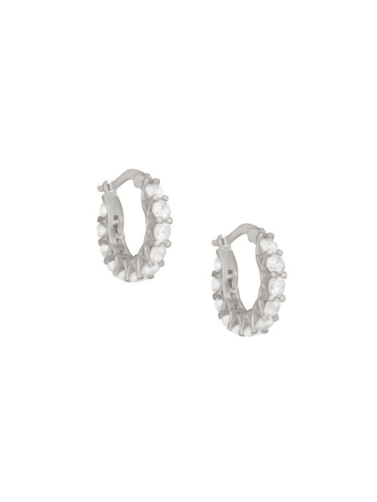 Earrings Hoops made of Silver