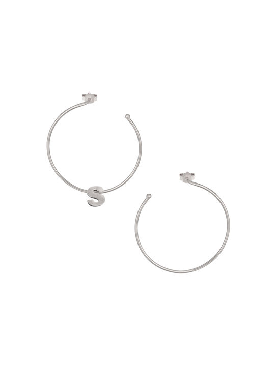 Earrings Hoops made of Silver