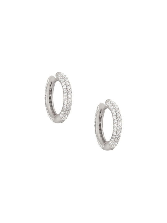 Earrings Hoops made of Silver