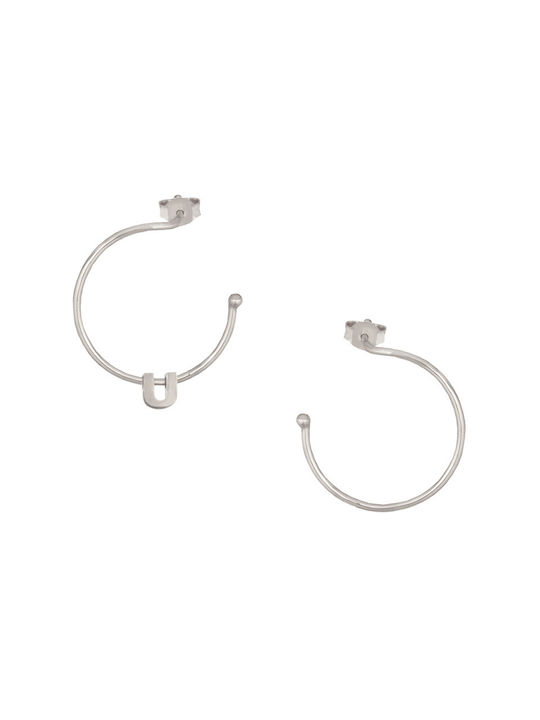 Earrings Hoops made of Silver