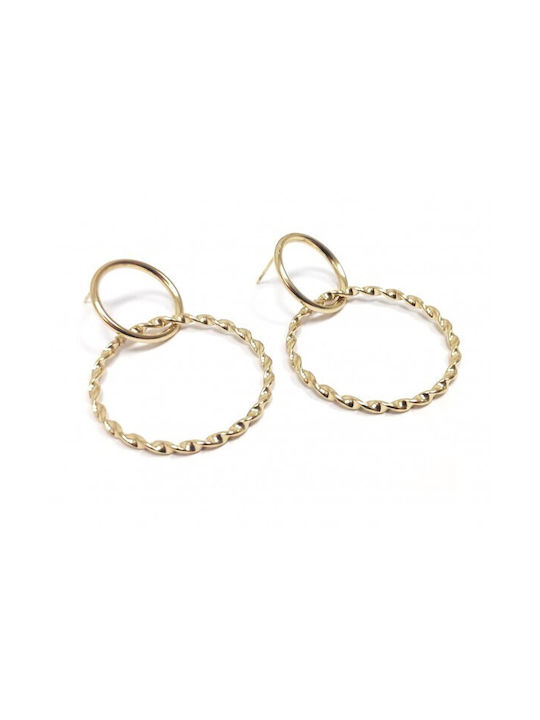 Earrings Hoops made of Steel Gold Plated