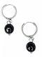 Kostibas Fashion Earrings Hoops made of Steel Gold Plated with Stones