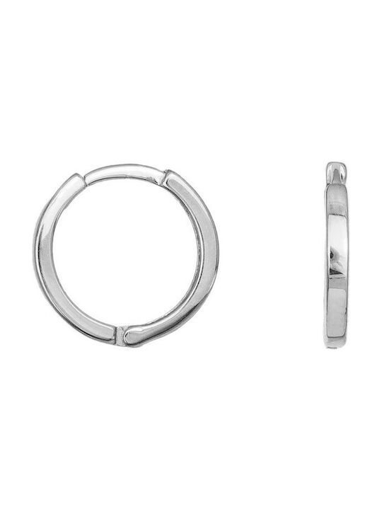 Earrings Hoops made of Platinum