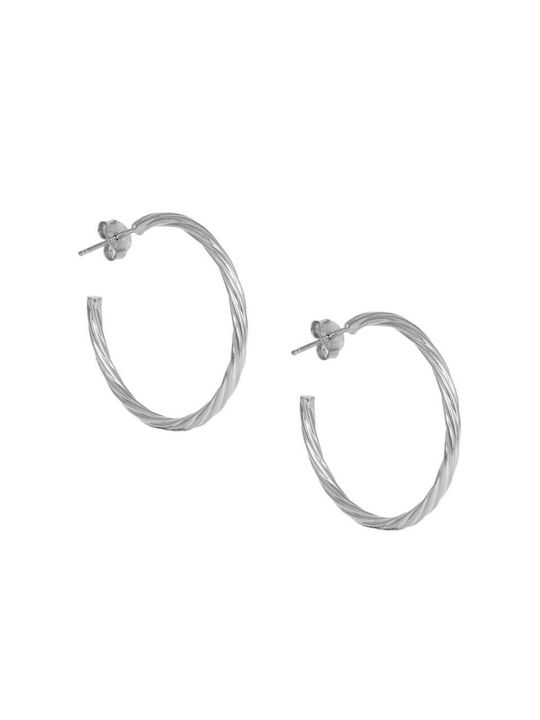 Earrings Hoops made of Silver