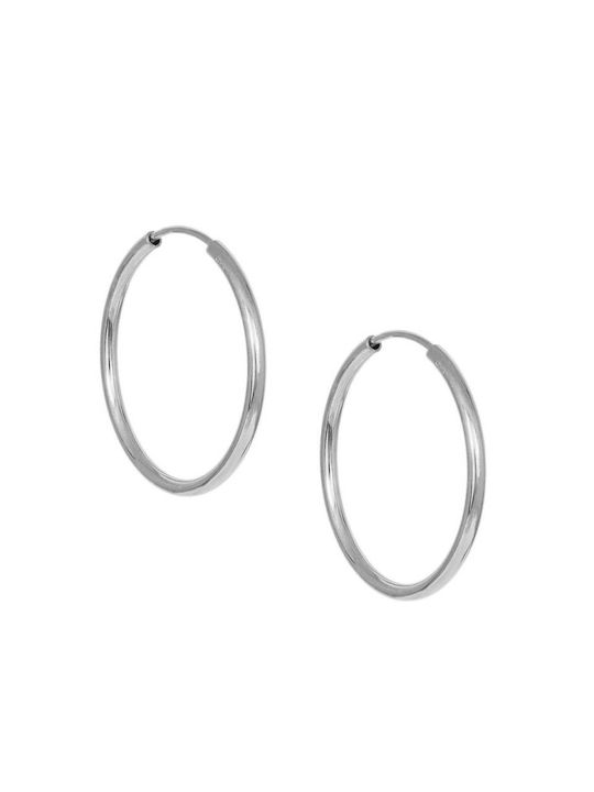 Earrings Hoops made of Silver