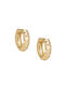 Earrings Hoops made of Gold 14K with Diamond