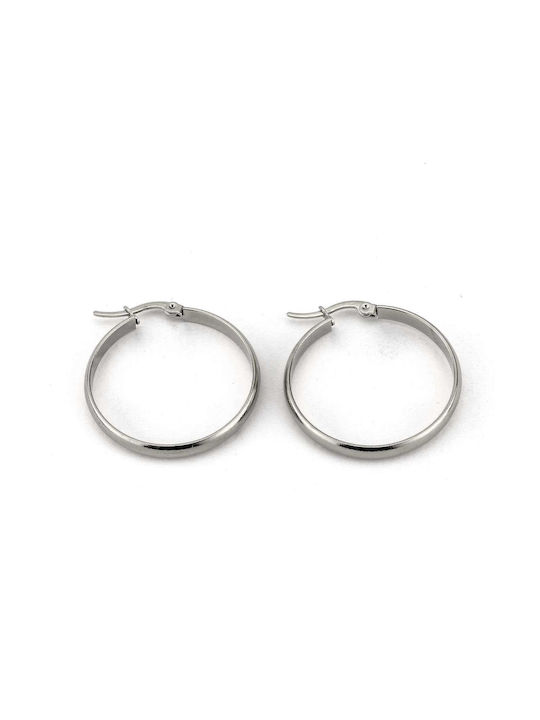 Earrings Hoops made of Steel