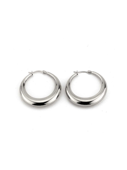 Earrings Hoops made of Steel