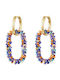 Georgiadis Accessories Σκουλαρίκια Κρεμαστά από Ατσάλι Επιχρυσωμένα