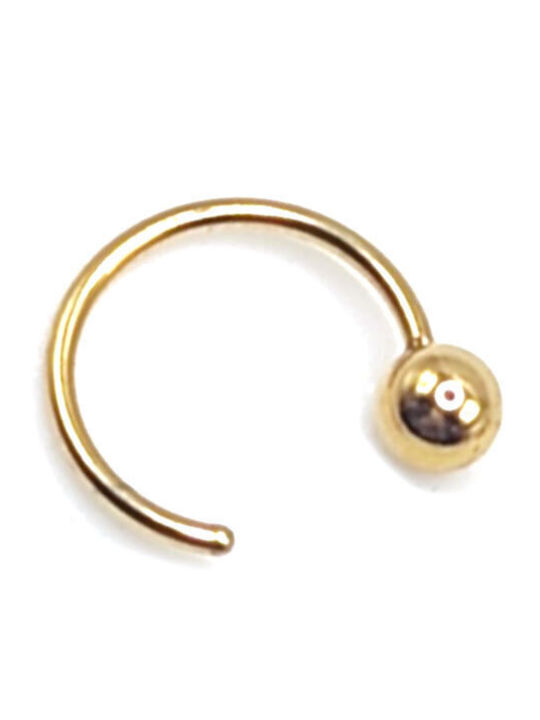 Touch Gold Plated Steel Hoop Earring
